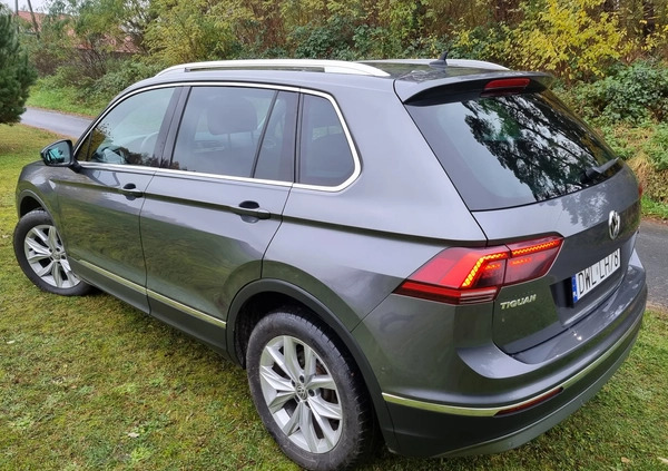 Volkswagen Tiguan cena 94200 przebieg: 154000, rok produkcji 2017 z Miłakowo małe 562